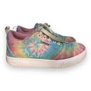 HEELY'S Pro 20 Prints Ivory Ella Tie Dye Elephant Multicolor Skate Shoes, Size 7